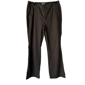 Eddie Bauer Pants 12 Brown Mercer Fit Stretch Trouser Flare Career Casual Preppy